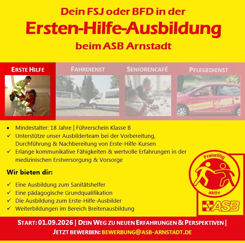 FSJ in der Ersten-Hilfe-Ausbildung