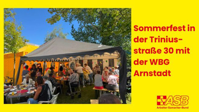 Sommerfest 2026 mit der WBG Arnstadt