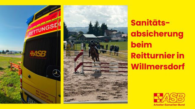 Sanitätsabsicherung beim Reitturnier in Willmersdorf 